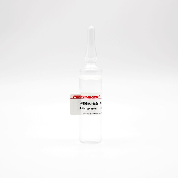 砷溶液标准物质,100μg/mL，基体: 1% HNO3